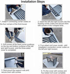 Aluminum Air Conditioner Fence Set of 2, Louvered Outdoor AC Unit Cover - Image 6