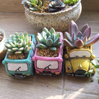 Green Bus Succulent Planter Pots, Small Plants Pot - Image 3