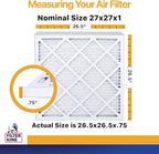 Filter King 27x27x1 Air Filter | 6-PACK | MERV 13 HVAC Pleated A/C Furnace - Image 2