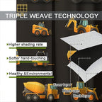 Kids Construction Window Curtains, Construction Machinery Equipment Mode of - Image 7