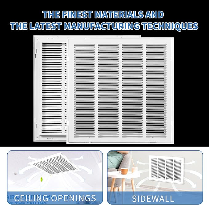24x24 Return Air Grille, Return Air Vent Cover - Image 5