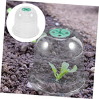 2pcs Small Garden Cloche Clear Plastic Humidity Domes - Image 9
