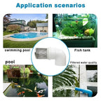 DN20 inch stainless steel filter cover connected to 90 degree elbow 3/4" PVC - Image 6