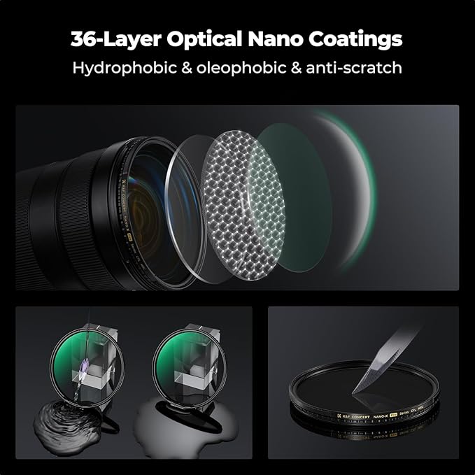 K&F CONCEPT 67mm Circular Polarizers Filter Super Slim - Image 6
