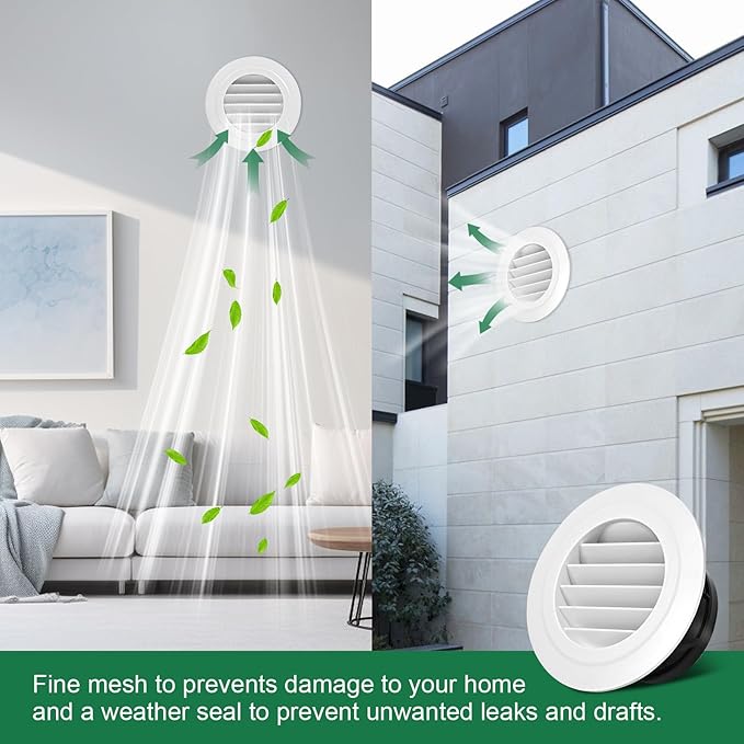 Soffit Vents 6 Inch, Round Exhaust Air Vent Cover - Image 7