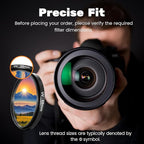 3Pcs UV+CPL+FLD Lens Filter Kit 62mm - Image 7