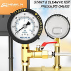 MEANLIN MEASURE 0~60Psi Stainless Steel Start and Clean Filter Pressure Gauge - Image 4