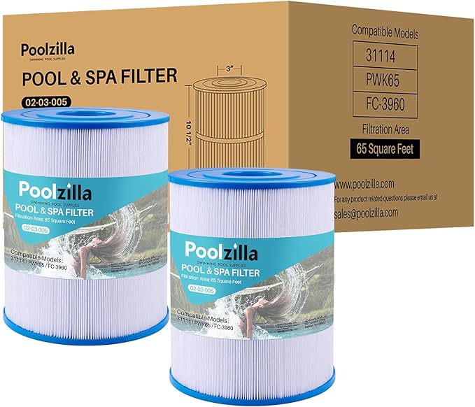 Poolzilla 2-Pack Spa Filter Cartridge Replacement by Poolzilla