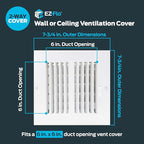 EZ-FLO 6 x 6 Inch Air Vent Cover - Image 2