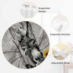 Funny Farm Animals Kitchen Curtains 36 Inch Length, Small Window Curtains Tab - Image 6