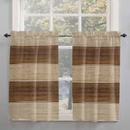 Retro Country Brown Wooden Board Window Valance Curtains, Farmhouse Gradient - Image 7