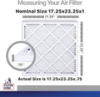 Filter King 17.25x23.25x1 Air Filter | 4-PACK | Carbon MERV 8 HVAC Pleated A/C - Image 2