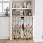 Easter Kitchen Tier Curtains 45 Inch Long 2 Panel Set, Rod Pocket Short Window - Image 7