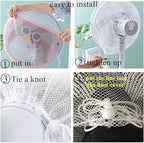 2 Pack - 18" Fan Safety Protection Cover, Kids Finger Protect Fan Net Guard - Image 6
