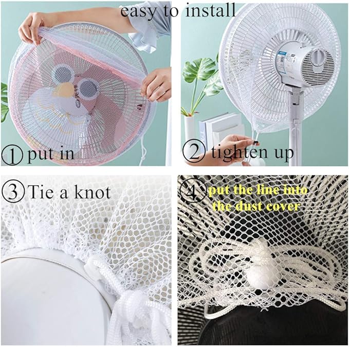2 Pack - 18" Fan Safety Protection Cover, Kids Finger Protect Fan Net Guard - Image 6