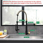 Fapully Black&Gold Kitchen Faucet - Image 2