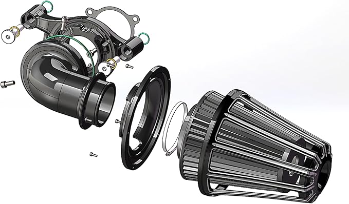 Big Sucker cone Air filter intake by ForHarleyAccessories