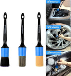 3pcs Car Detailing Brush Set-1pcs Boars Hair Car Detailing Brushes, Leather - Image 4