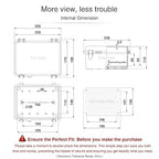 QILIPSU Waterproof Junction Box IP67 Outdoor Plastic Electrical Project - Image 6