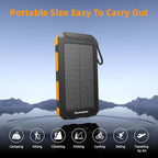 Solar Charger Power Bank 20, Portable Charger, 4 Cables 3 Ports Fast Charging - Image 8
