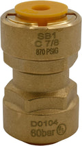 Supplying Demand SB1 7/8 Inch Quick Connect HVAC Brass Coupler Fitting by SupplyingDemand