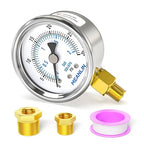 MEANLIN MEASURE 0~30Psi Dry Low Pressure Gauge Stainless Steel 1/8" NPT 2" FACE by MEANLINMEASURE