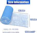 Air Vent Filters Roll, MERV 8 Triple Filtration Vent Filter Material - Image 2