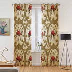 2 Panel Kitchen Cafe Curtains, Window Decor Tier Curtains - Image 2