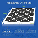 Nordic Pure 20x20x1 Pure Carbon Pleated Odor Reduction Furnace Air Filters 3 - Image 2
