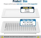 Magnetic Vent Covers with Vent Screen 7x13 Inch, Ceiling Air Vents to Block Dust - Image 2