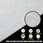 10 Pcs Pre-filter Cotton Replacement - Image 3