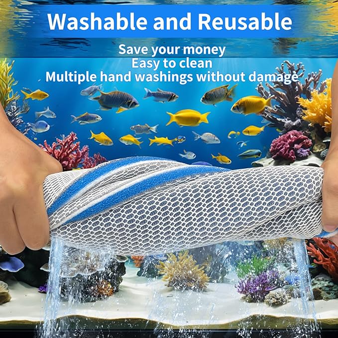 Aquarium Filter Media, Cuttable & Washable Aquarium Filter Floss - Image 6