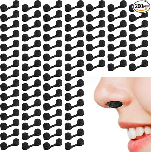 200 Pieces Nose Plug Filter Disposable Nose Dust Filters Bulk Sponge Nostril by Dimeho