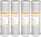 Membrane Solutions 5 Micron 2.5" x 10" CTO Carbon Block Water Filter Cartridge by MembraneSolutions