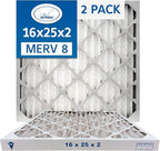 16x25x2 Air Filter MERV 8 TRION Air Bear Pleated HVAC Air Filter Replacement by Trion