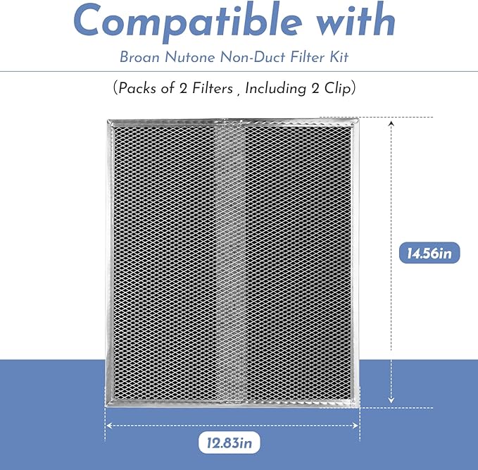 Upgrade HPF30 Charcoal Range Hood Non-Ducted Filter, - Image 2