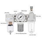 NANPU 1/4" NPT Air Filter, Regulator & Lubricator Combo - Image 2