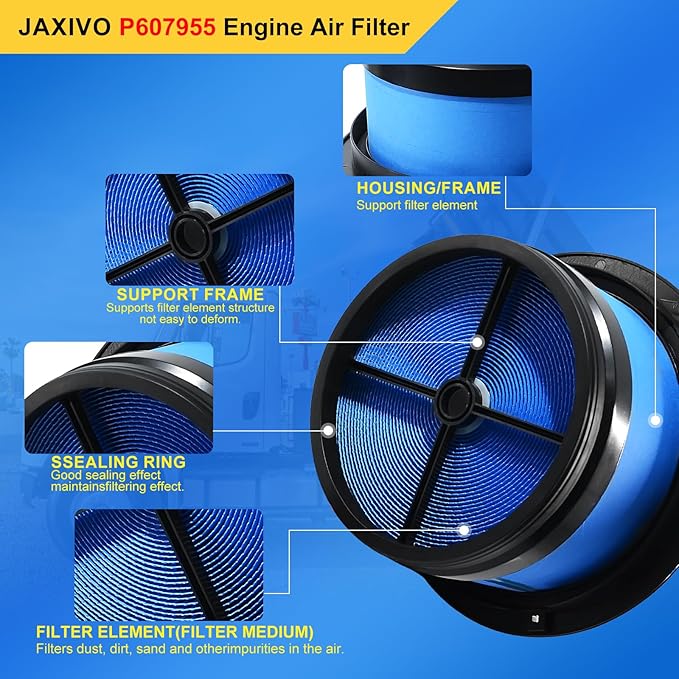 P607955 Engine Air Filter for Freightliner 08-19 B2, 04-24 M2, 03-06 FS65 - Image 4