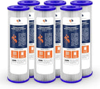 Aquaboon 20 Micron Pleated Sediment Filter Cartridge 10" x 2.5" Whole House by Aquaboon