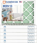 Filters Fast 16x16x2 Pleated Air Filter Merv 13, 2 inch AC Furnace Air Filters by FiltersFast