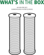 AO Smith 2.5"x10" 5 Micron Carbon Block Sediment Water Filter Replacement - Image 2