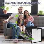 AP303 AP304 Replacement Filters 2 Pack, Compatible - Image 2