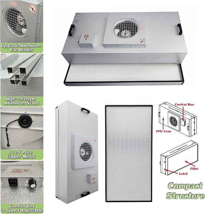 INTSUPERMAI Vertical Laminar Flow Hood Air Flow Clean Bench Workstation - Image 7