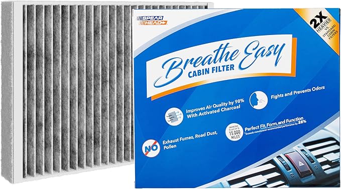 Spearhead Odor Defense Breathe Easy AC & Heater Cabin Filter, Fits S60 by SPEARHEAD