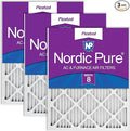 Nordic Pure 16x16x1 Pleated MERV 8 Air Filters 3 Pack by NordicPure