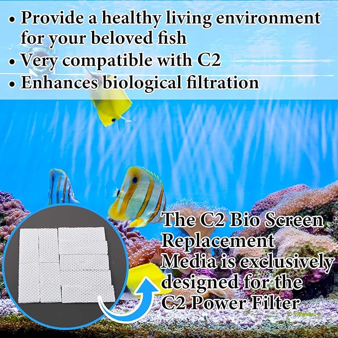 Maxcheck 10 Pcs Biological Filter Screens Bio-Screen Pad Filter Pad - Image 3