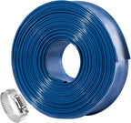 Pool Backwash Hose 2 inch × 25 ft Thicken Blue Water Discharge Pipe Lay Flat by ZY-hosetube