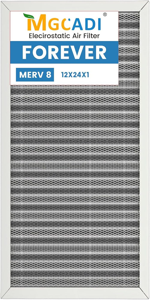 12x24x1 HVAC Furnace Air Filter, Lasts a Lifetime, the Last HVAC Filter You by MGCADI