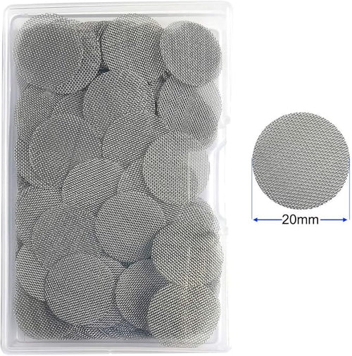 150pcs Stainless Steel Pipe Filters, 20mm/0.79 Inch Smoking Screens Pipe - Image 2