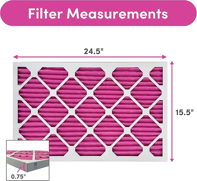 Colorfil 16x25x1 Air Filter | Made in the USA | Color Changing | Remove Cat and - Image 2